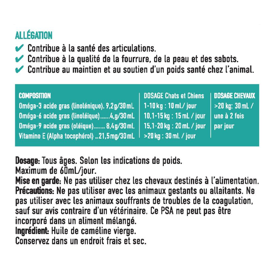 Supplément Équin d'Oméga-3