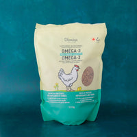 Supplément nutritionnel à base de tourteau de caméline oméga-3 pour poules pondeuses
